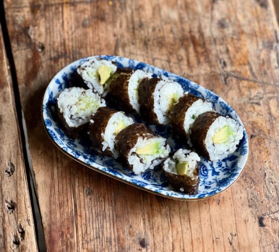 Sushi Nori rolls all ready to enjoy. Photo by Kerstin Rodgers.