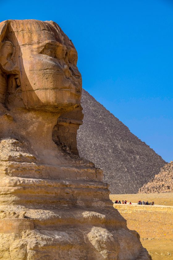 Sphinx in Giza Plateau, Al Giza Desert, Egypt photo by Tom Podmore, Unsplash