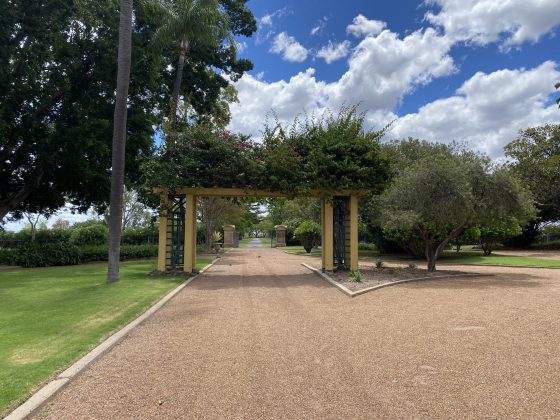 Archway in Jimbour gardens by Felicity Loughrey