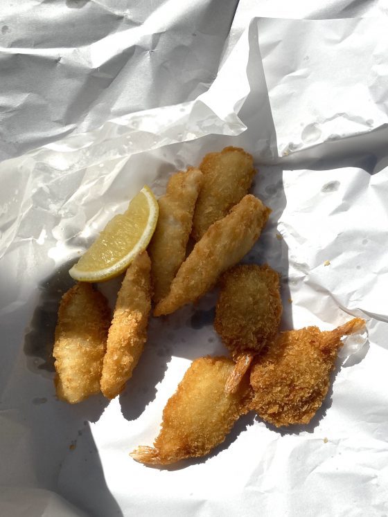 Fish and chips in Wellington Point by Felicity Loughrey