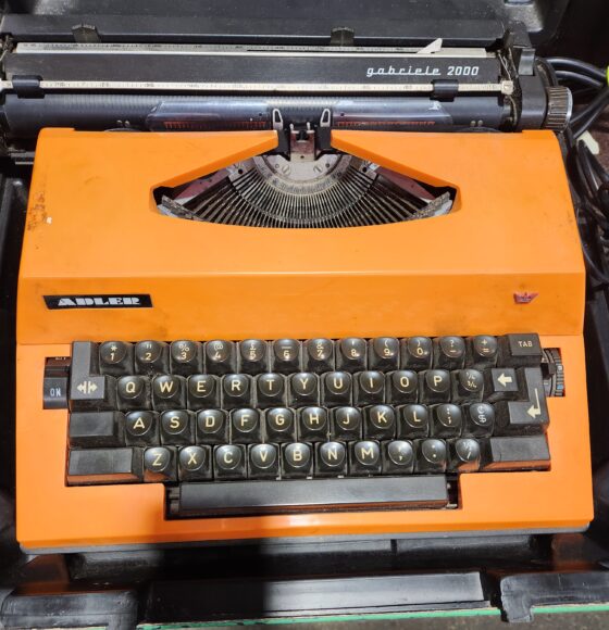 70's typewriter from The Tip Shop. Photograph by Jessica Adams