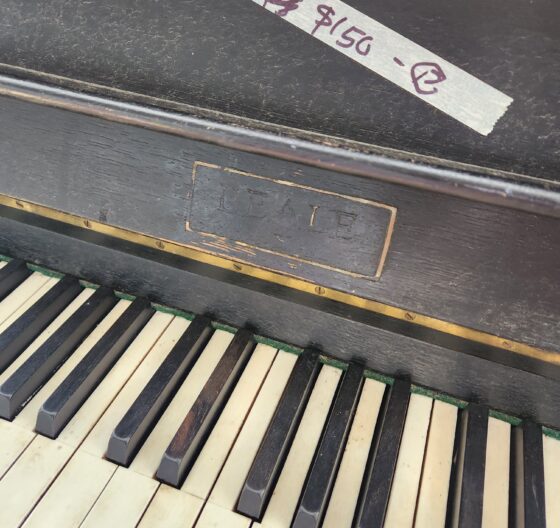 Beale piano at The Tip Shop. Photograph by Jessica Adams