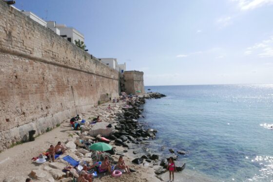 Monopoli beach, Italy. Photo credit Felicity Loughrey.