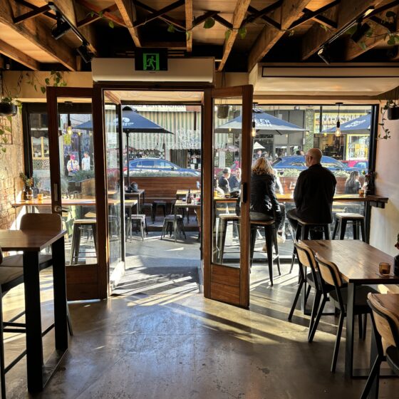 Beermash windows seating. Photograph: Mark Ferguson