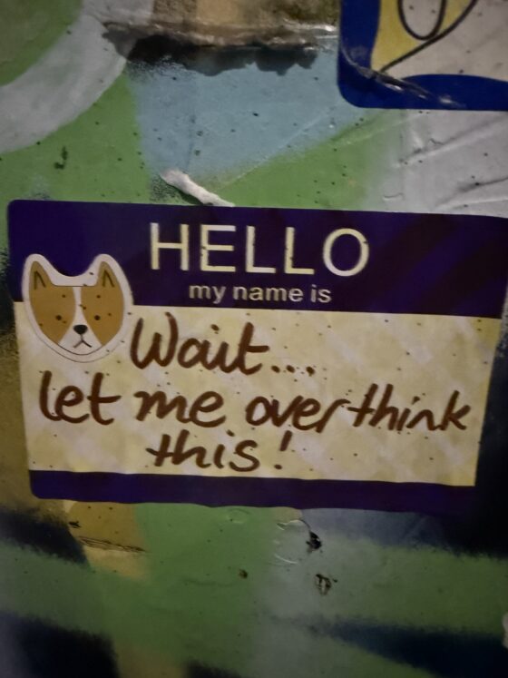 Let Me Over Think This