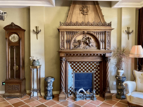 Lilac Garden hotel The lobby Fireplace