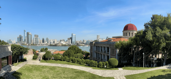 Xiamen Island from Bagua Mansion grounds on Gulangyu Island