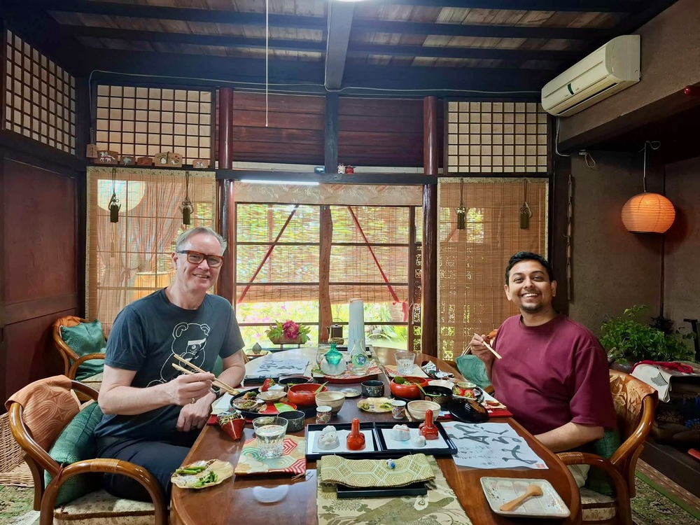 Commencing our multi course lunch at Wagurumi