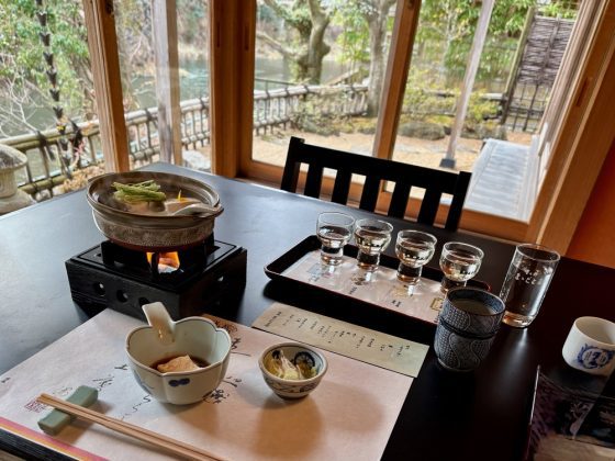 Tofu Hotpot and Sake Tasting Set